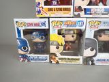 three boxes of funko - fio pop vinyl figures are stacked on top of each other