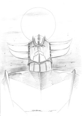dessin au crayon représentant un ange avec des ailes et une auréole sur la tête