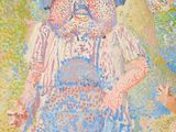 an image of a painting of a woman and a child in a field