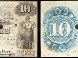 trois images différentes d'un billet d'un dollar sur lequel figure un crâne