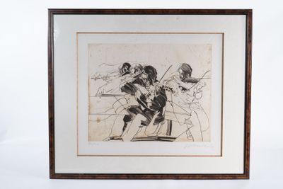 Claude WEISBUCH (1927-2014) Violonistes