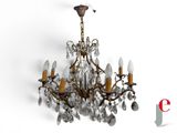 l'image d'un lustre auquel sont suspendues de nombreuses lumières