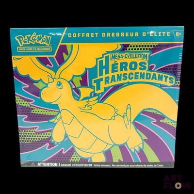 a close up of a box of pokemon hero ' s transcends