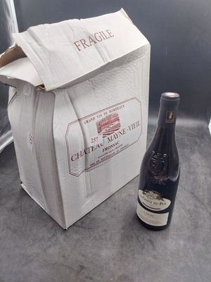 a bottle of wine and a bottle of wine on a table