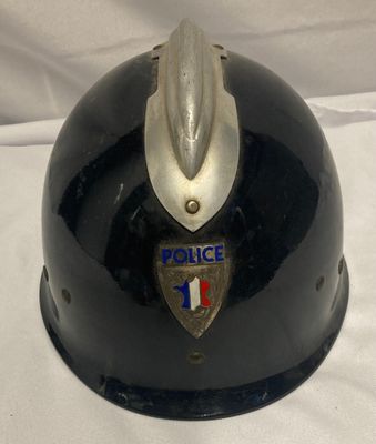 "OBJET DE COLLECTION – CASQUE DE POLICE PETITCOLLIN 1961 - Photo 1