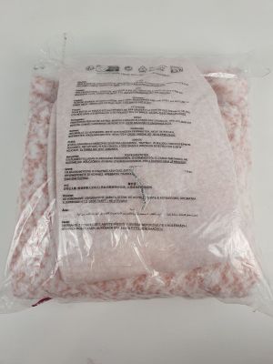 a bag of pink himalayan salt sitting on a table