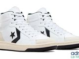 baskets montantes Converse Pro en cuir, en blanc et noir