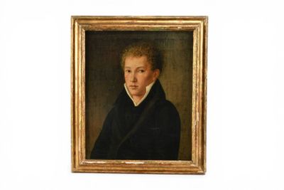 ECOLE HOLLANDAISE du début du XIXèm siècle. Portrait de jeun…