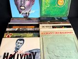 beaucoup de disques vinyles posés sur une table