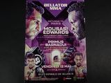 L'affiche du film « Bellator MMA » est posée sur une table.