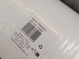 a close up of a roll of paper with a barcode on it
