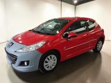 a picture of a red and blue car parked in a garage