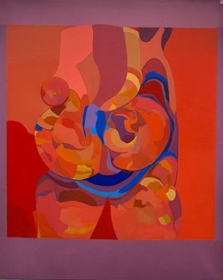 an image of a painting of a woman holding a baby
