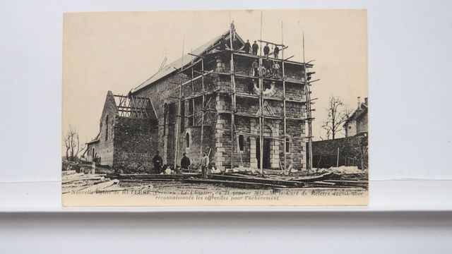 Reterre : Nouvelle Église. Le Chantier au 21 janvier 1913. TBE