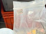 a bag of food that is sitting on a chair