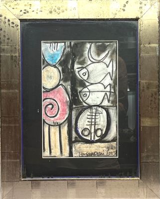 une image d'un tableau sur le mur d'un bâtiment