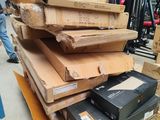 a pile of boxes sitting on top of a pile of boxes