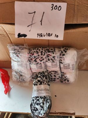 Lot de 300 écharpes Mandoline, motif léopard noir et blanc, …