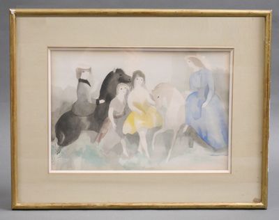 Marie LAURENCIN (1883-1956) Enfants à cheval Lithographie po…