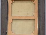 an old picture frame with a picture of a cat in it