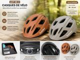Ce casque est conçu pour ressembler à un casque de vélo muni d'un étau.
