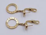 two pairs of gold plated earrings with the name of a woman