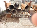a lot of pipes that are stacked on top of each other