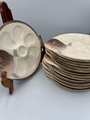 a lot of plates stacked on top of each other