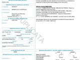 a sheet of paper with a description of the product and description of the product