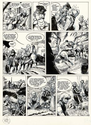 une page tirée de la bande dessinée du premier numéro de la série