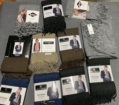 Lot de 17 écharpes de marque - Photo 1