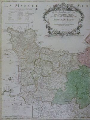 une ancienne carte du comté de Hampshire au XVIIe siècle