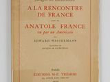 a la rencontre de france with an antole france