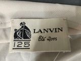 a close up of a lanvin label on a white shirt