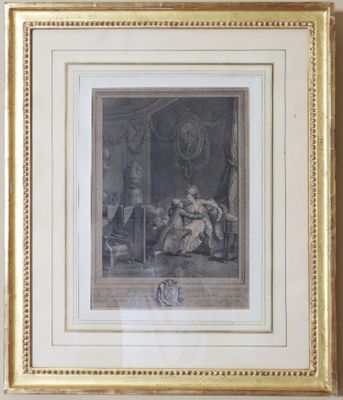 an image of a picture of a man and a woman sitting in a room