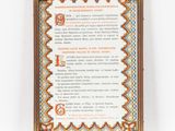 a plaque with a poem written on it in an ornate frame