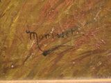 an image of a close up of a painting with writing on it