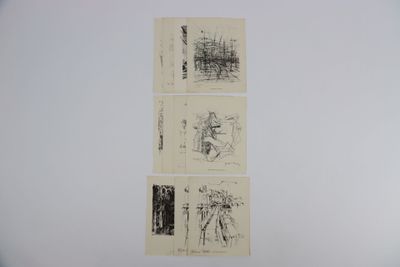Réunion de onze impressions : - Olivier FOSS (1920-2002) "Ri…