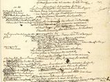 an old manuscript with writing on it