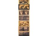 several old photos of people on a boat in a body of water