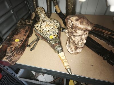 a lot of different items that are sitting on a table