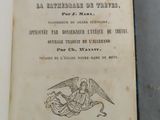 un vieux livre avec l'image d'un homme sur un cheval
