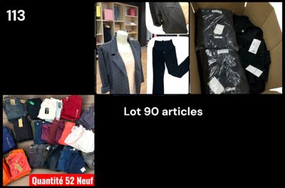 many different types of clothes that are in a box