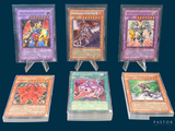several different types of yu gi oh cards are displayed in a row