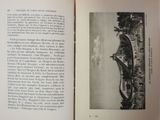 an open book with a picture of a bridge in it