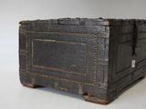 an old trunk that is sitting on a table