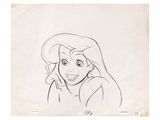 a drawing of ariel from the little mermaid