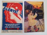 two posters on the wall of a room