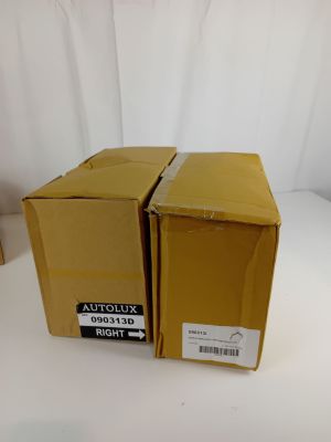 two boxes are stacked on top of each other on a table