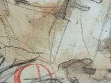 a picture of a drawing of a boat on the water
